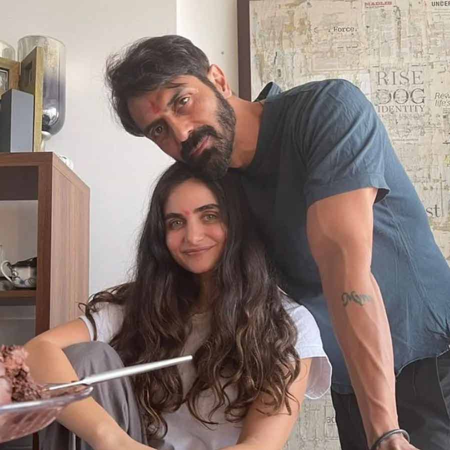 Arjun Rampal and Gabriella Demetriades