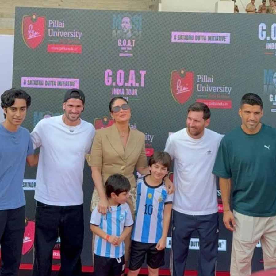 Kareena Kapoor son jeh Ali Khan Reaction after seeing Lionel Messi in Mumbai dgtl