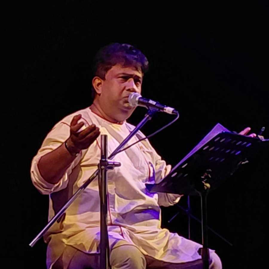 Elocutionist Raja performed his new project on Wednesday dgtl