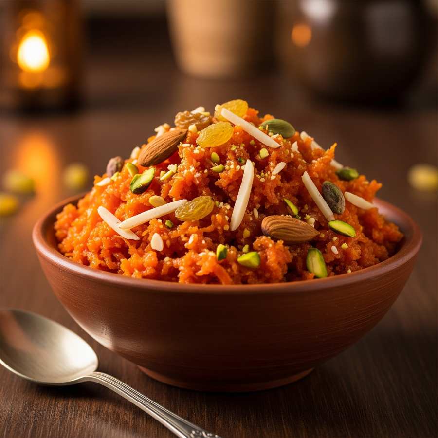 মাত্র ১৫ মিনিটেই তৈরি হবে গাজরের হালুয়া।