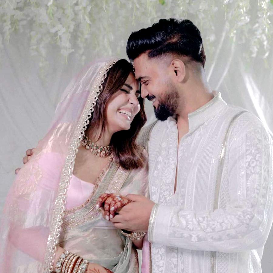 হিনা খান ও রকি জয়সওয়াল।