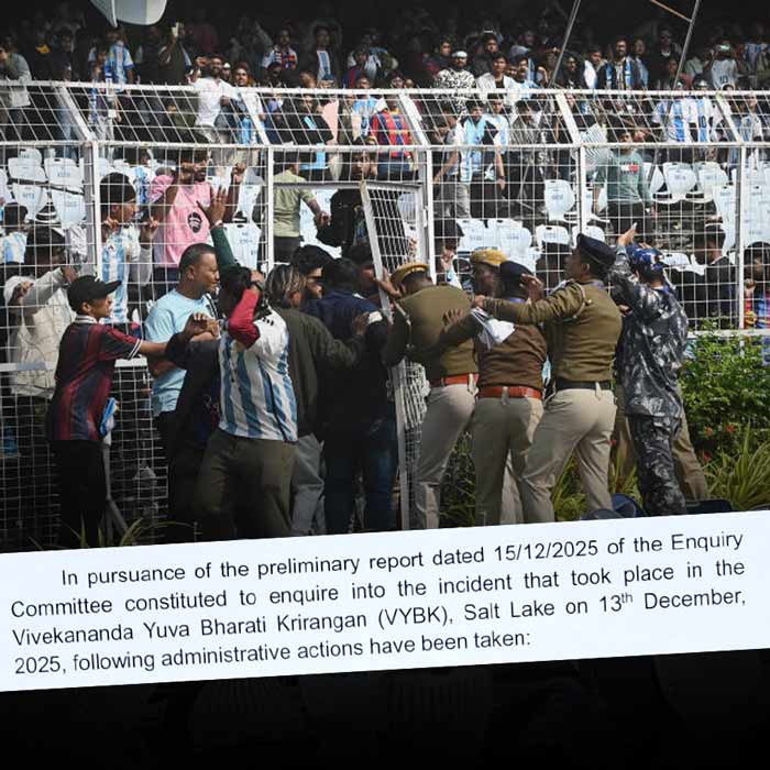 DGP West Bengal, CP bidhannagar has been served show cause in Lionel messi Event dgtl