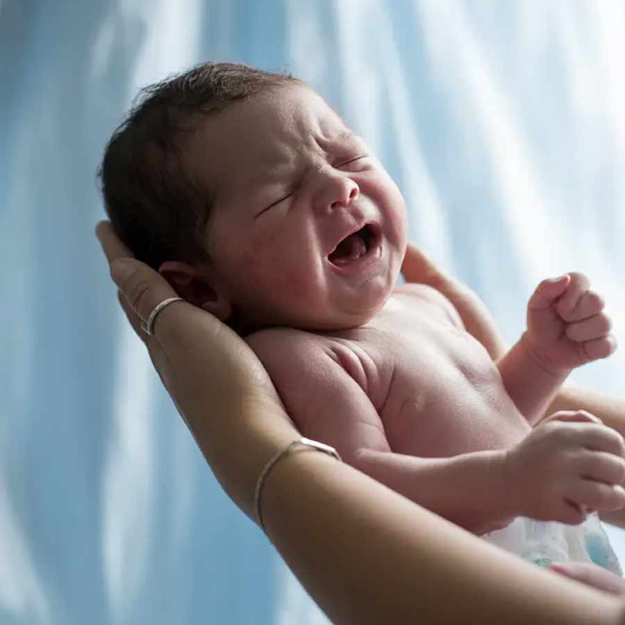 New Scientific data explains why crying comes before smiling or laughter in newborns