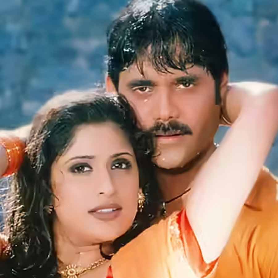 Anjala Zaveri with Chiranjeevi
