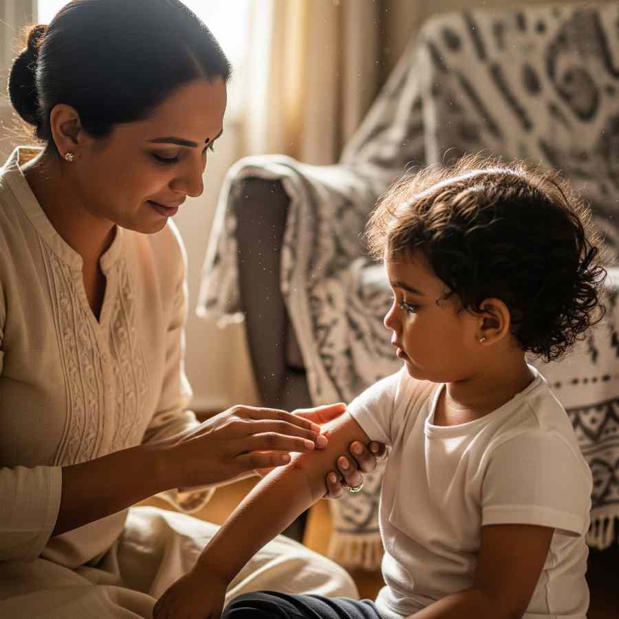 Managing Eczema and winter rashes in children