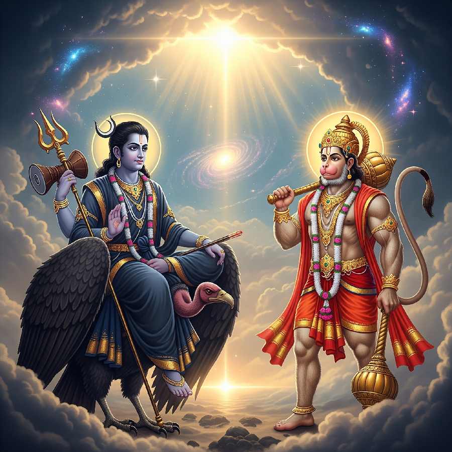 shanidev and hanuman