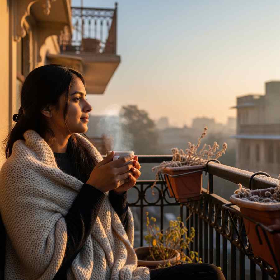 শীতে শরীর গরম করবে চা।