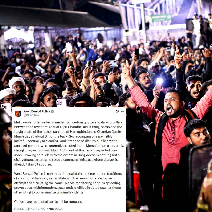 West Bengal Police warns about strict action against those trying to disrupt harmony dgtl