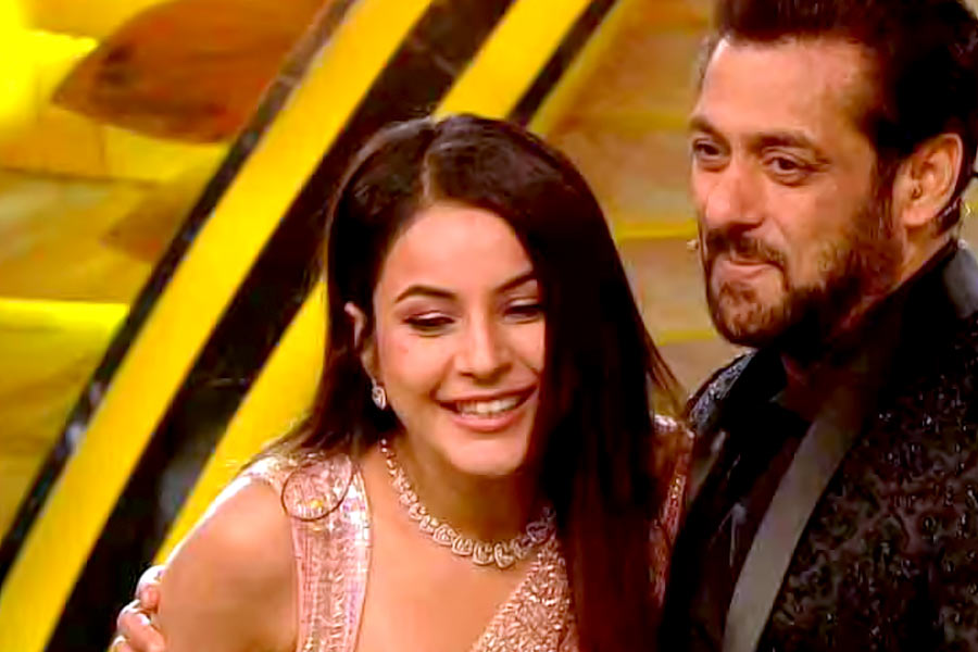 Salman Khan with Shehnaaz Gill