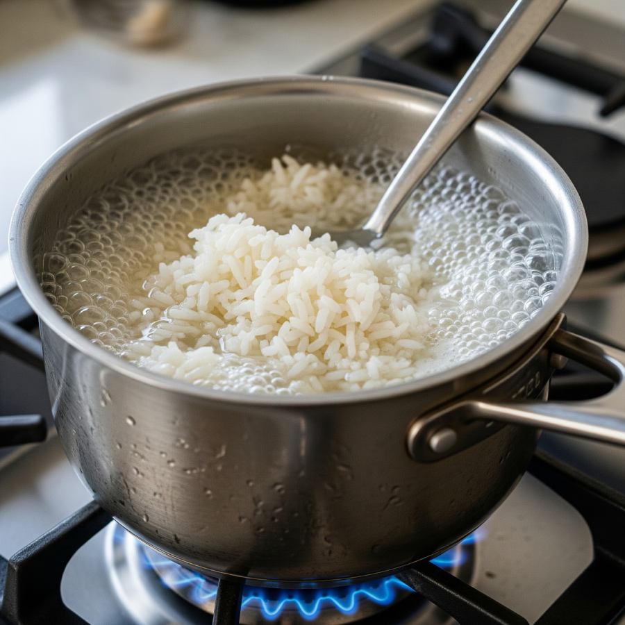 Healthier Way to Cook Rice with coconut oil dgtl