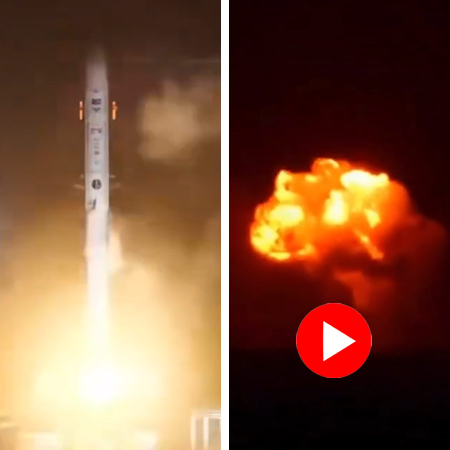 video shows South Korean rocket crashed roughly
