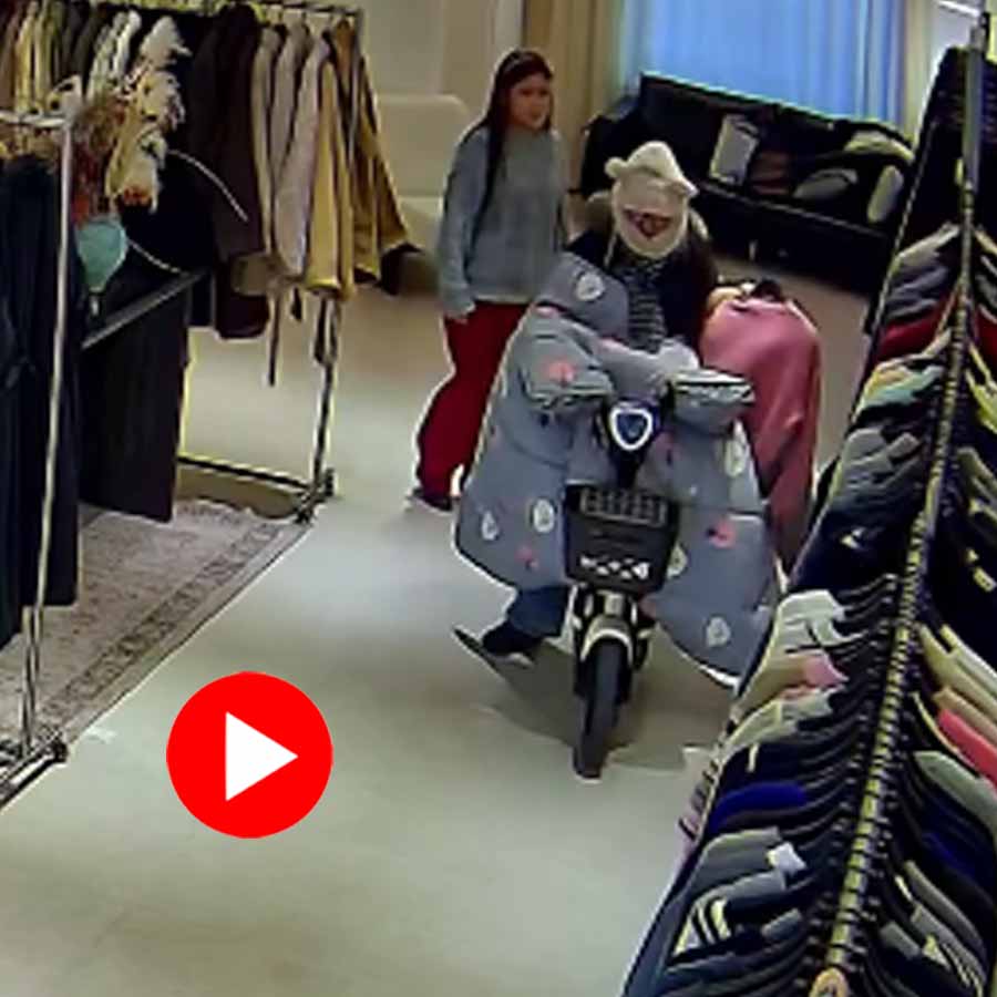 Video of Woman Riding E-Scooter Inside Clothing Store In China Goes Viral dgtl