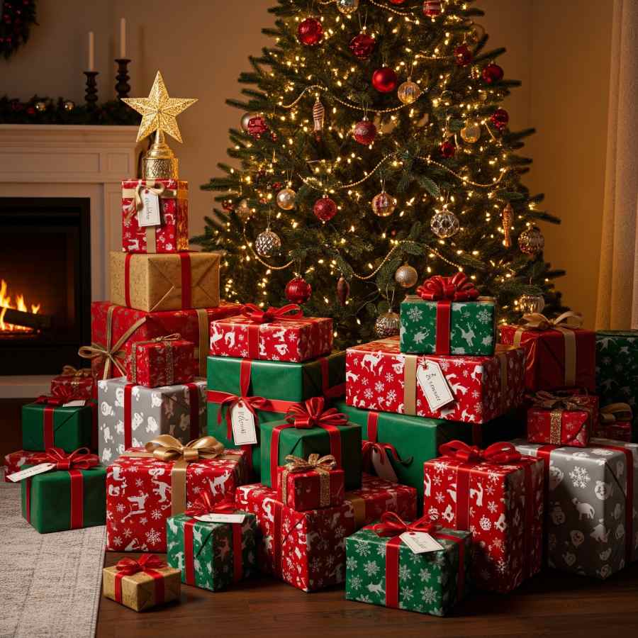 বড়দিনের বাহারি উপহার।