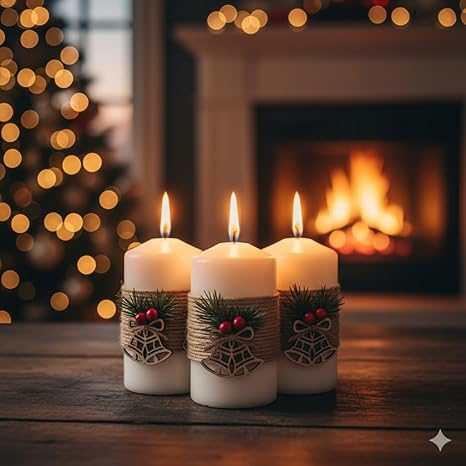 পিলার মোম দিয়েও সাজানো যায় ঘর।