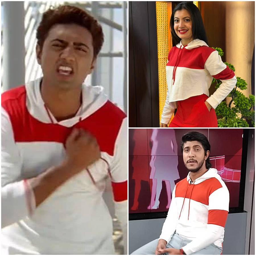 দেবের পোশাকে বাংলাদেশের অভিনেতা তৌসিফ মাহবুব, সাদনিমা বিনতে নোমান।