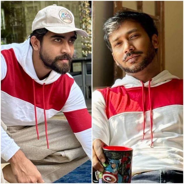 দেবের পোশাকে বাংলাদেশের ফররুখ আহমেদ রেহান, সাঈদ জামান শাওন।