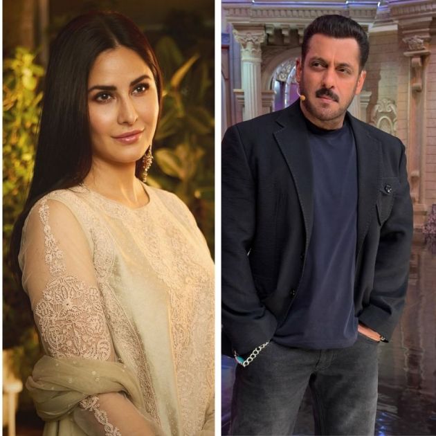 (বাঁ দিকে) ক্যাটরিনা কইফ, (ডান দিকে) সলমন খান।