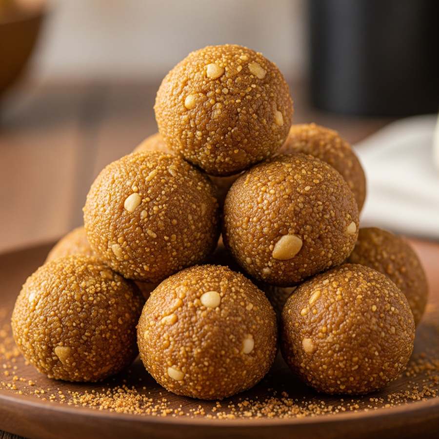 বাসি রুটি দিয়ে বানানো লাড্ডু।