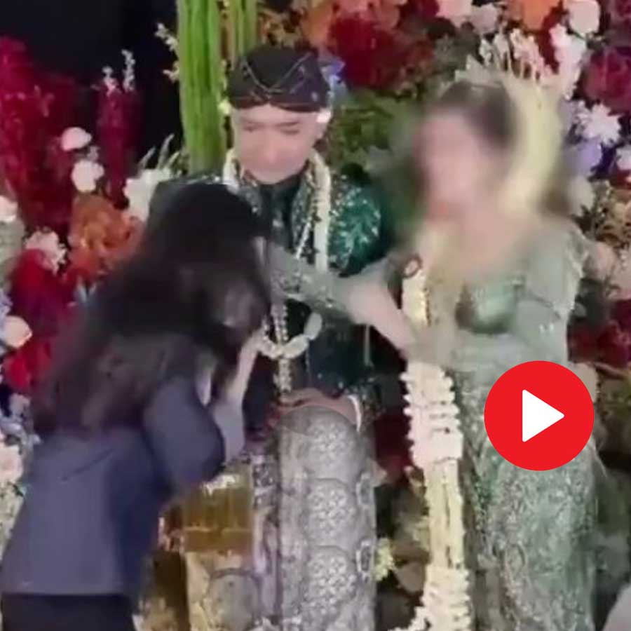Video of bride reacting when alleged ex-girlfriend kissed groom’s hand at wedding dgtl