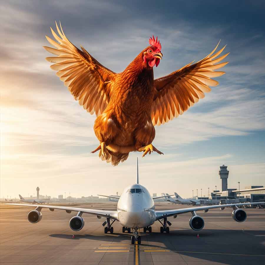 The reason behind dead chickens are thrown into aircraft engines