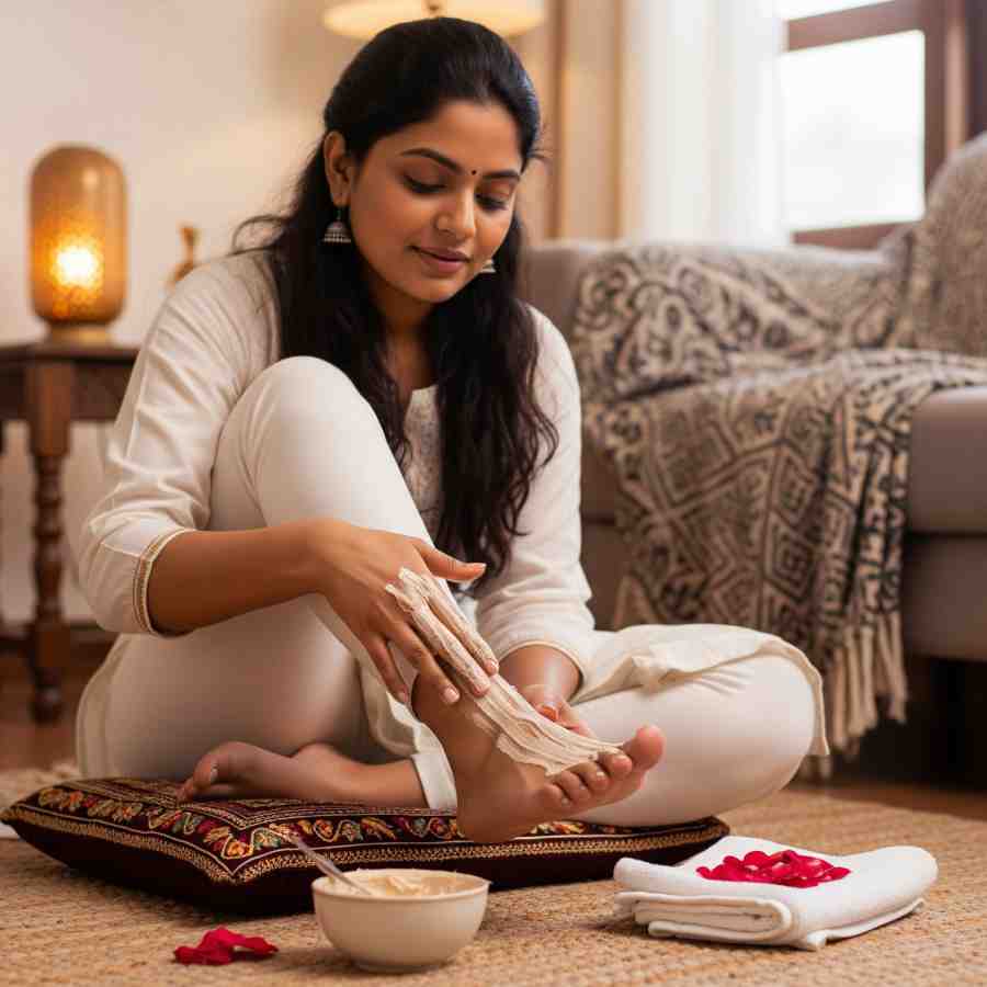 How to make hydrating foot masks at home for cracked heels