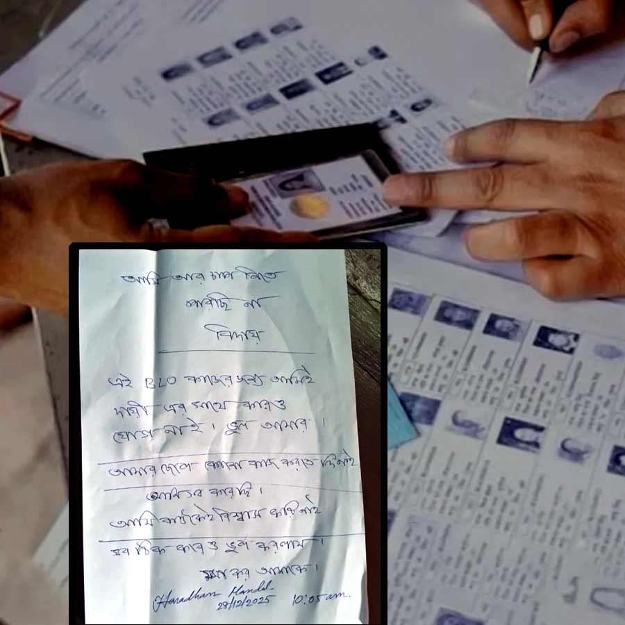 A BLO died at Ranibandh in Bankura