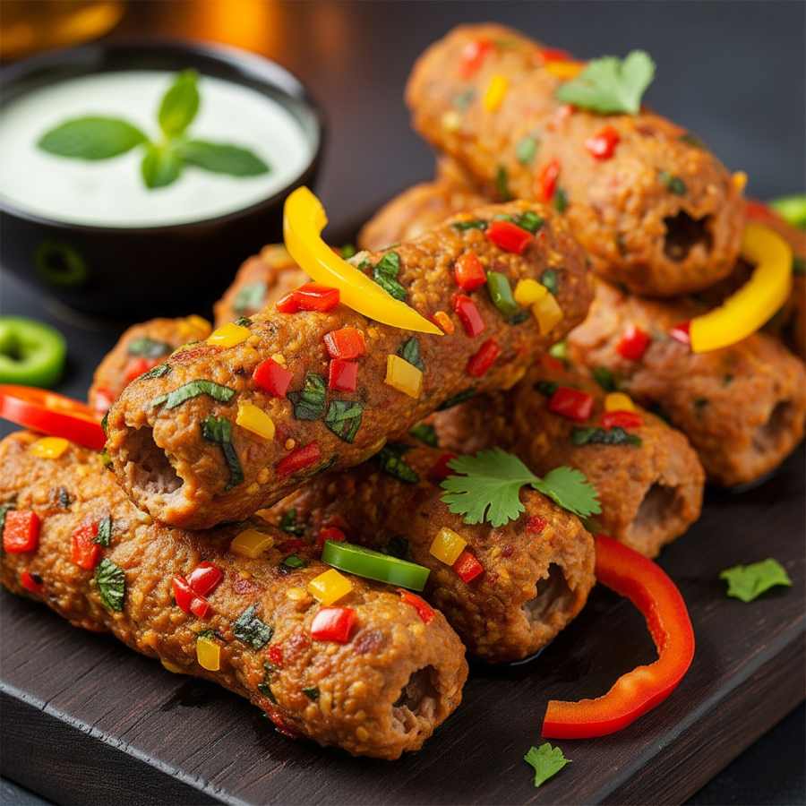 গিলাফি কবাব দিয়ে জমতে পারে বর্ষবরণের আড্ডা।