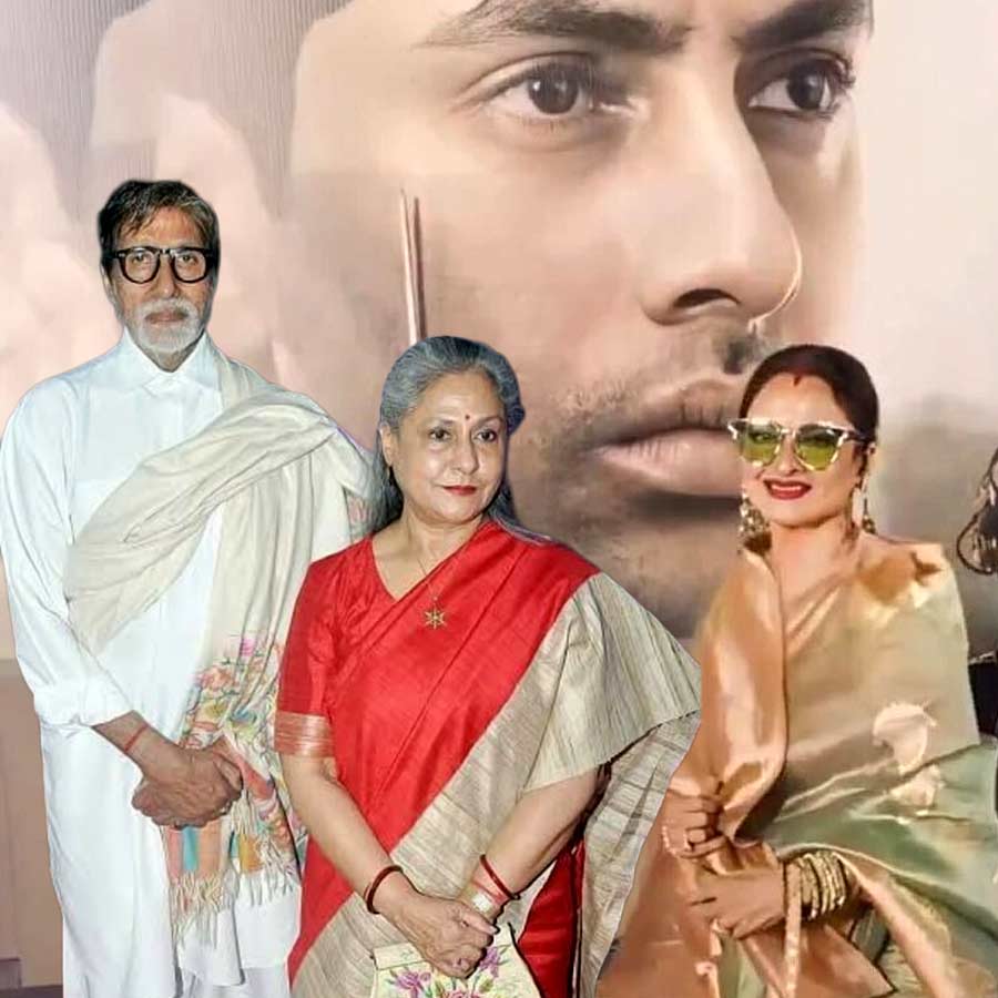 Rekha Reaction goes Viral on Amitabh bachchan grandson Agastya Nanda Movie Ikkis Premiere dgtl