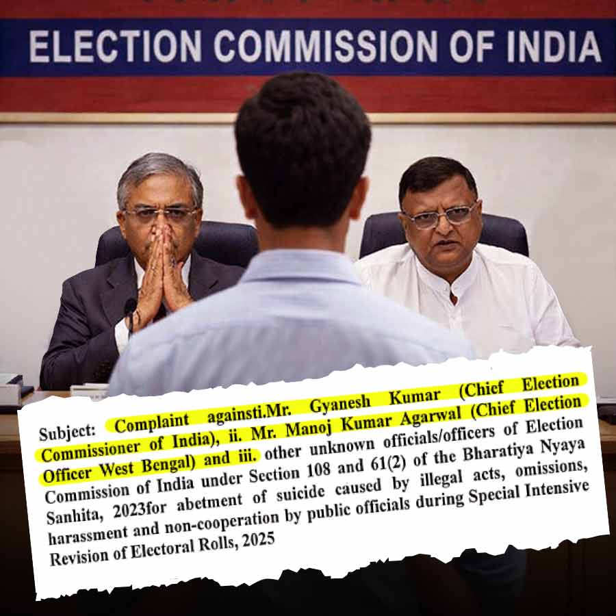 Police complaint against CEC Gyanesh Kumar and West Bengal CEO Manoj Agarwal for alleged harrasment which lead to death of a old aged man in Purulia