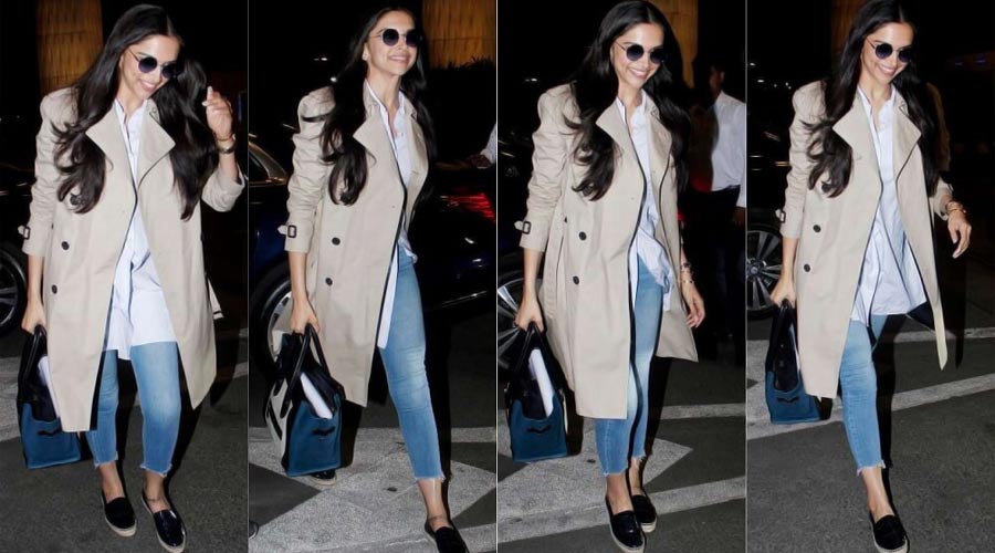 বেল্ট দেওয়া লং কোটও পরতে পারেন। বেল্ট খুলে বা বেঁধে দুই ভাবে পরা যায়।