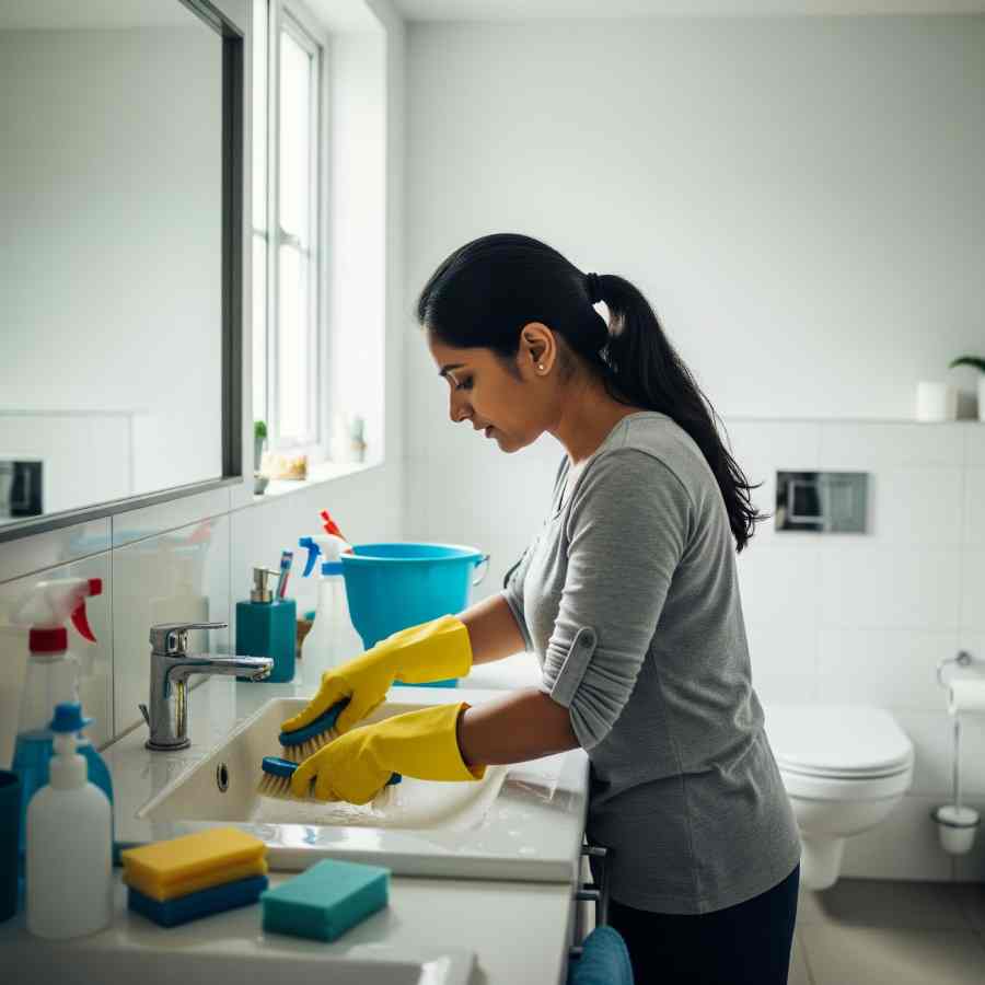 স্নানঘর ঝকঝকে করার ৩ উপায়।