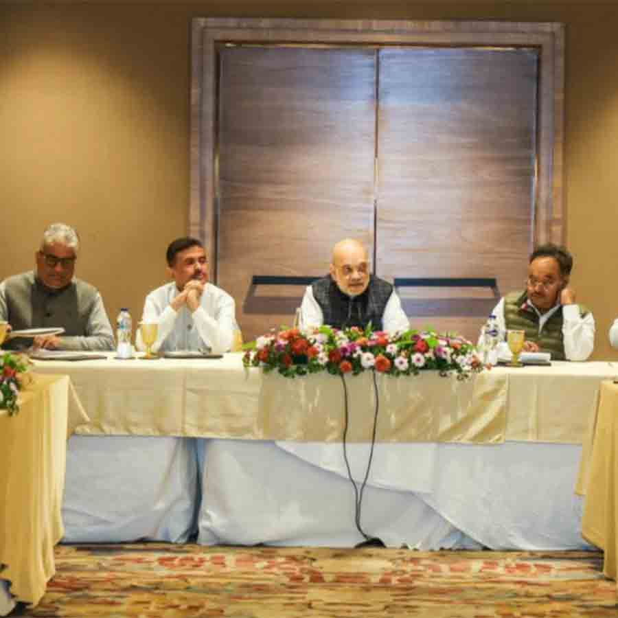 Amit Shah held BJP core committee meeting in Salt Lake dgtl