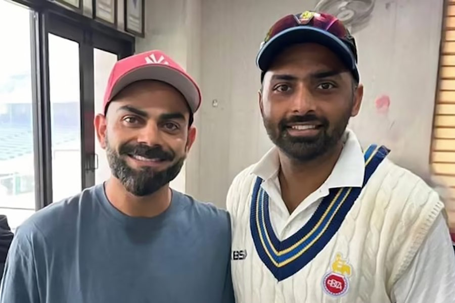 picture of virat kohli and Shivam Sharma