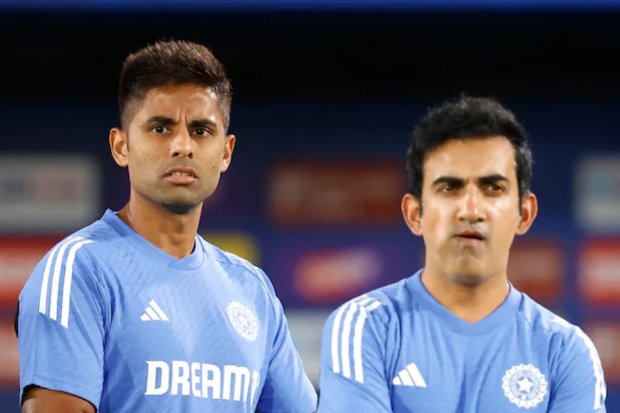 picture of SuryaKumar Yadav and Gautam gambhir