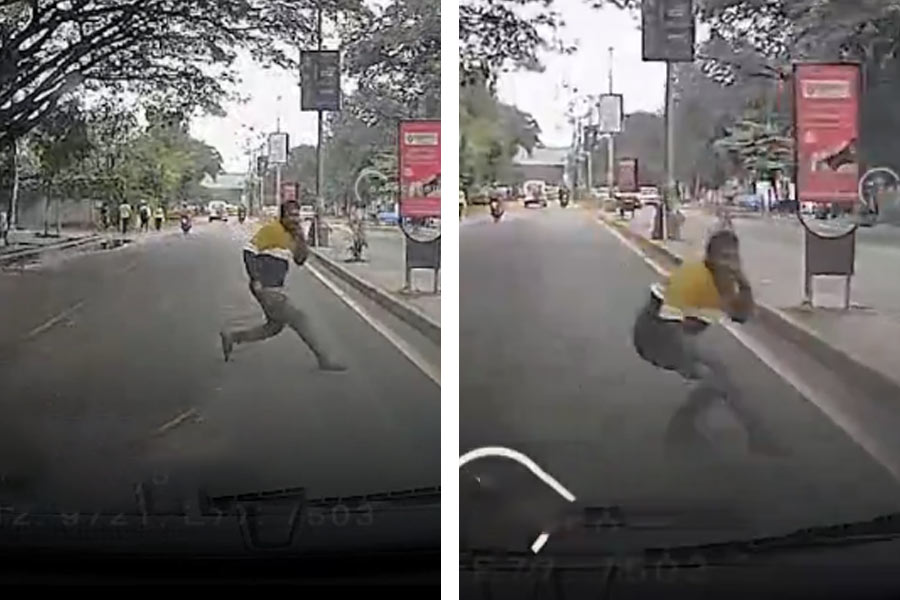 Miscreants suddenly come in front of cars and pretend of accident in Bengaluru dgtl