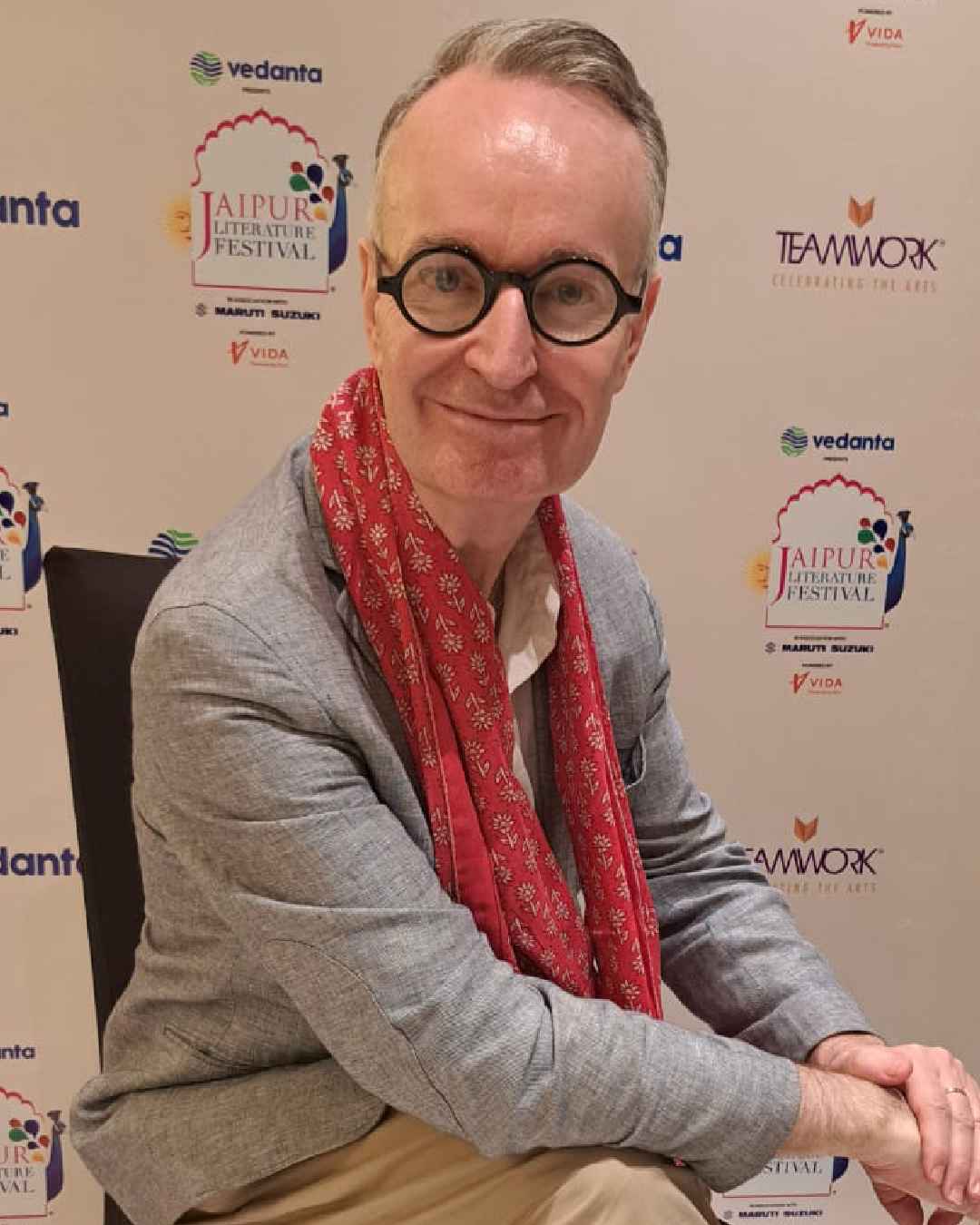 জয়পুর সাহিত্য উৎসবে ব্রিটিশ লেখক অ্যান্ড্রু ও’হেগান।