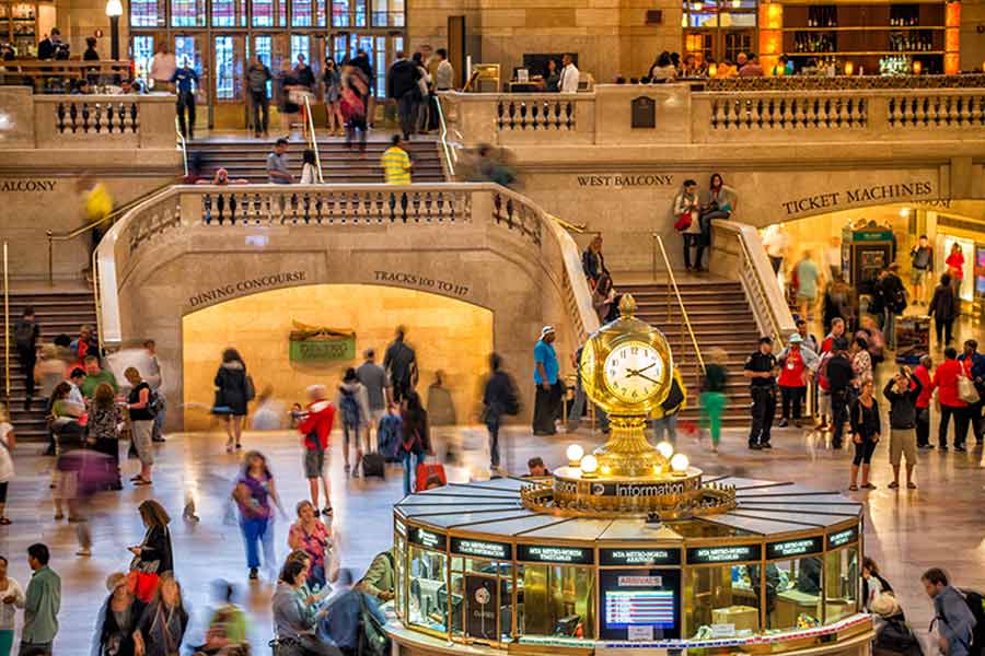 World’s largest railway station belongs to Grand Central Terminal in New York City with 44 station 