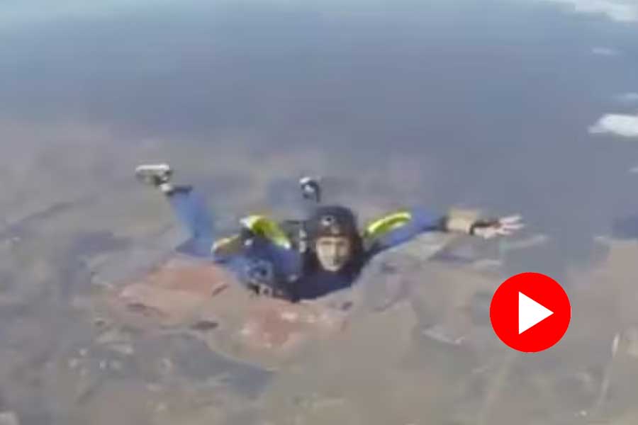 Video of man suffers seizure while skydiving goes viral