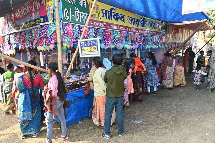 sale at Sriniketan Magh mela was good on Sunday