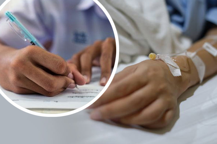 Labor pains during Madhyamik exam, Girl took exam in the hospital in Murshidabad dgtld