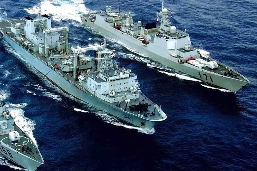 China's Type 055 Destroyer Can Counter 8 US Warships Using Unmanned Kill Web Tech in Pacific Conflict Over Taiwan