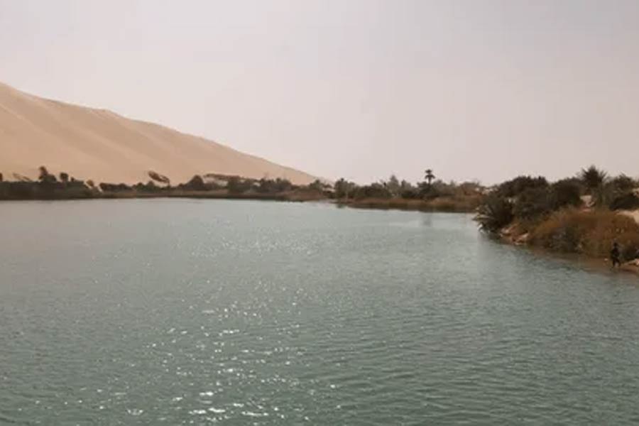 The Great Man-Made River is a network of pipes that supplies fresh water across the Libya