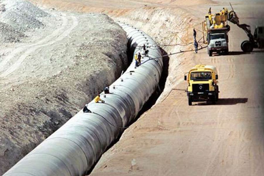 The Great Man-Made River is a network of pipes that supplies fresh water across the Libya