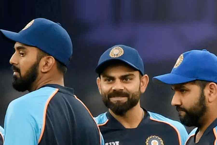 KL Rahul, Virat Kohli and Rohit Sharma