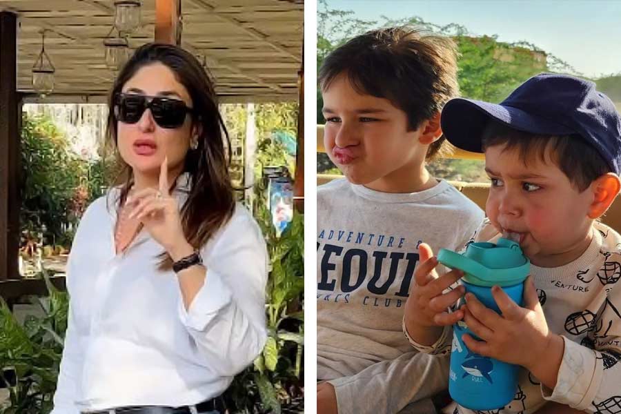Bollywood actress Kareena Kapoor asks paparazzi not to click Taimur and Jeh’s photos