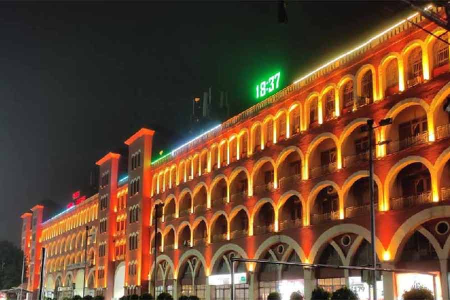 Platform number 15 of Howrah Railway station has been newly constructed to handle the pressure of long distance trains