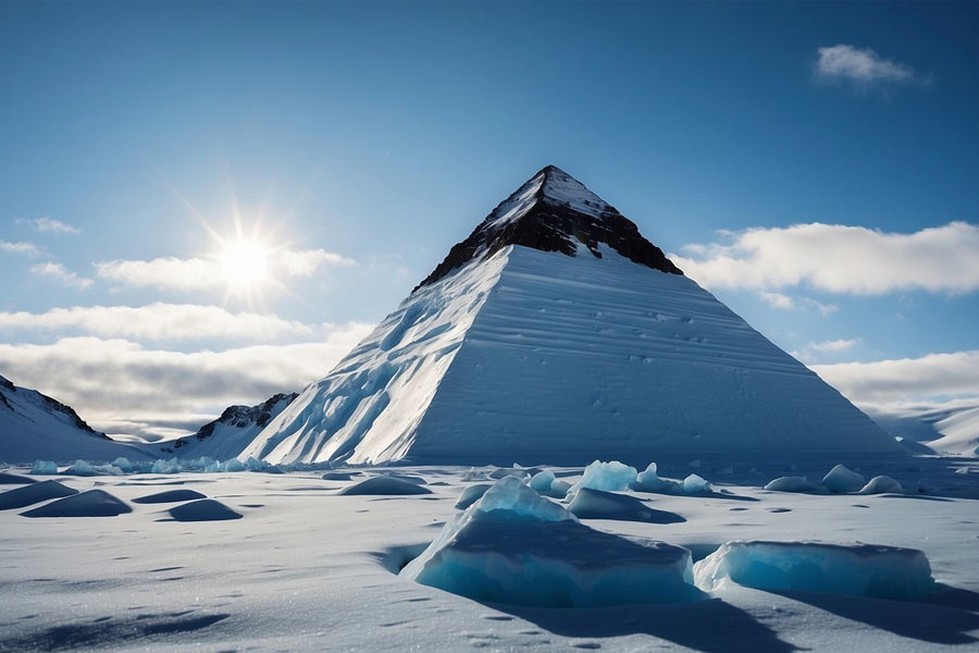প্রায়ই কথা বলতে শোনা গিয়েছে পটসডামের ‘জার্মান রিসার্চ সেন্টার ফর জিয়োসায়েন্স’-এর ভূতত্ত্ববিদ মিচ ডারসিকে। তিনি জানিয়েছেন, অ্যান্টার্কটিকায় ৪০০ কিলোমিটারেরও বেশি এলাকা জুড়ে বিস্তৃত এল্‌সওয়ার্থ পর্বতমালায় এ রকম পিরামিড আকৃতির অনেক পর্বতচূড়়া রয়েছে। পাহাড় বরফে ঢাকা থাকায় এগুলির অধিকাংশই দেখতে পাওয়া যায় না। ভূবিজ্ঞানী এই ধরনের পর্বতচূড়াকে ‘নুনাটক’ বা ‘পিরামিডাল পিক্‌ড মাউন্টেন’ বলে থাকেন।   