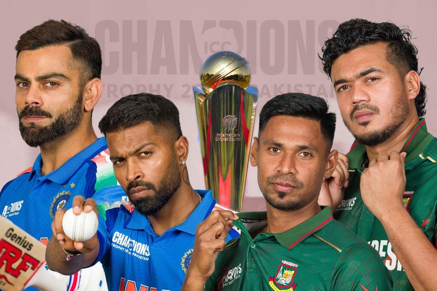 Virat Kohli, Hardik Pandya, Mustafizur Rahaman, Taskin Ahmed
