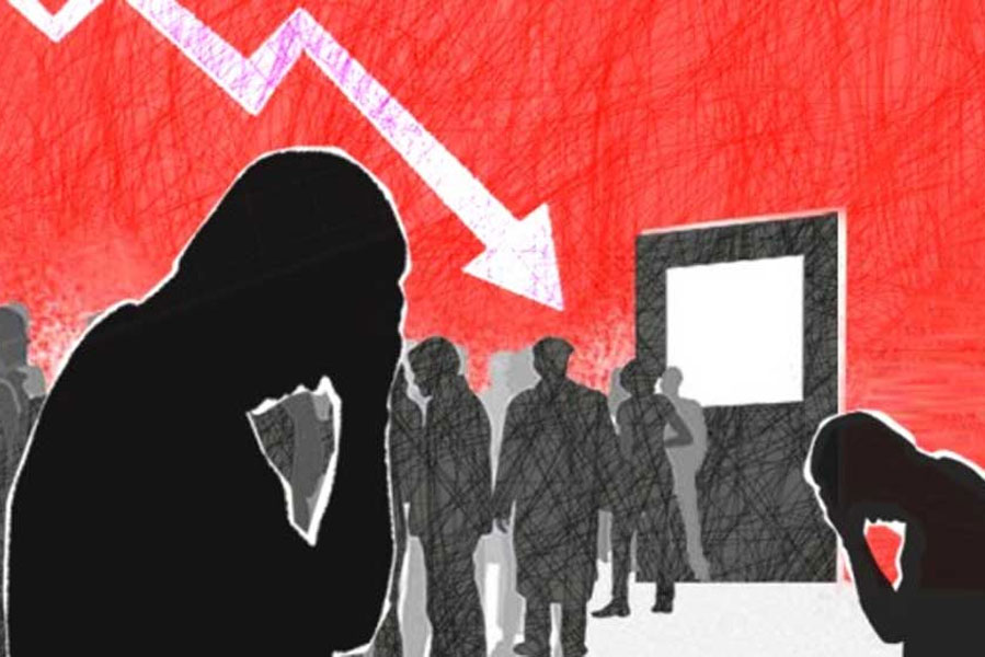 The report by the central government showed that unemployment has not decreased but the rate of jobseekers has increased