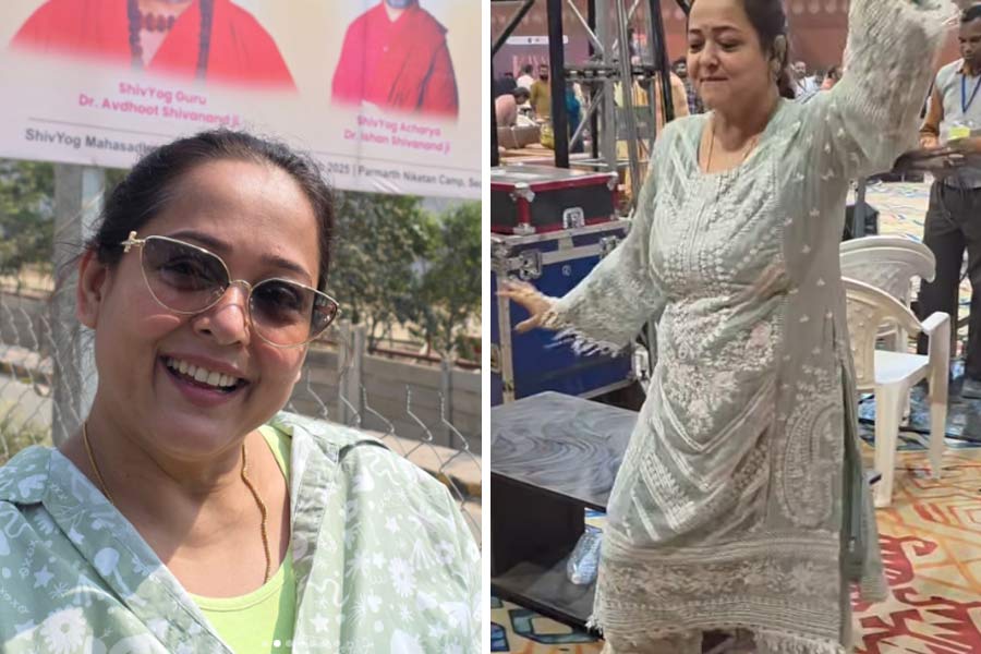 Bengali actress Aparajita Adhya visited Maha Kumbha and shared glimpses of it